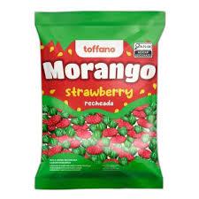 BALA TOFFANO RECHEADA MORANGO 500G