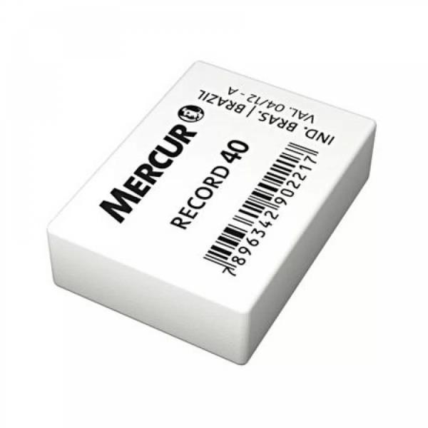 BORRACHA ESCOLAR MERCUR BRANCA MACIA 40