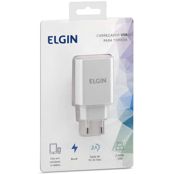 CARREGADOR ELGIN USB 2 SAIDA BIVOLT