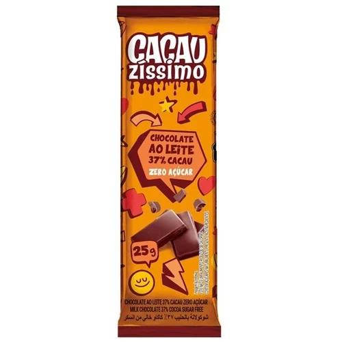 CHOC CACAUZISSIMO 25G 37% AO LEITE ZERO