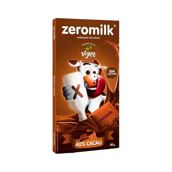 CHOC ZEROMILK 80G 40% CACAU