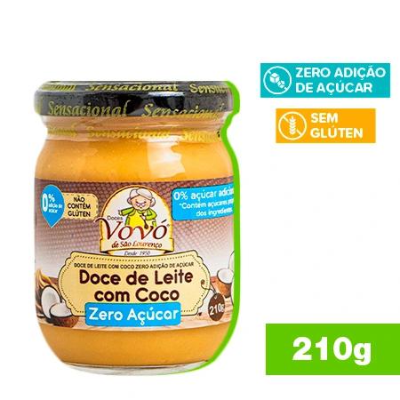 DOCE LEITE ZERO VOVO 210G C/ COCO