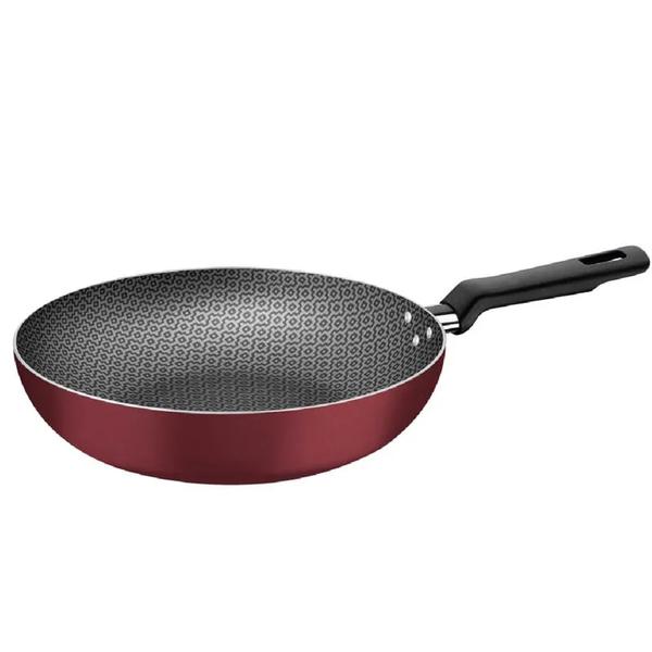 FRIGIDEIRA TRAMONTINA ANTIADERENTE FUNDA 24CM VERMELHA