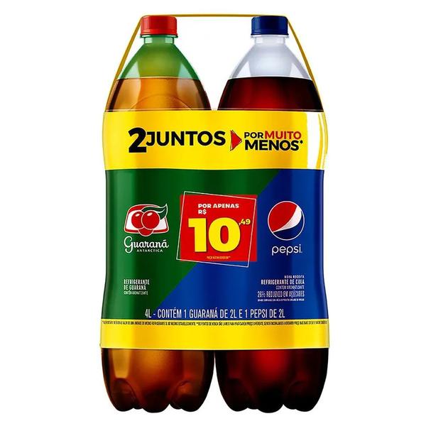 GELADA: CONJUNTO REFRIGERANTE PEPSI/GUARANA PET 2L