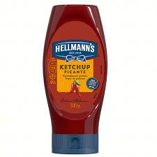 KETCHUP HELLMANNS SQUEEZE 380G PICANTE