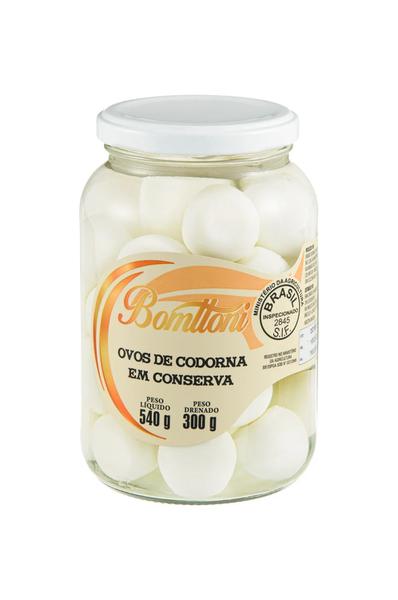 OVOS CODORNA CONSERVA BOMTTONI 300G