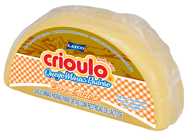 QUEIJO PADRAO CRIOULO ZERO LACTOSE KG