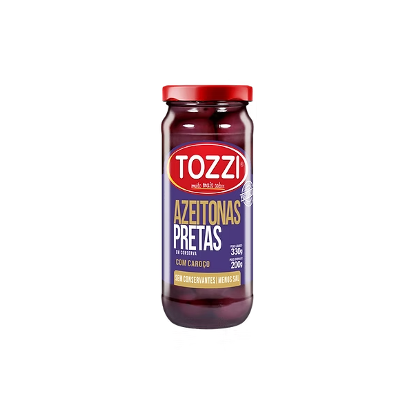 AZEITONA PRETA TOZZI 200G
