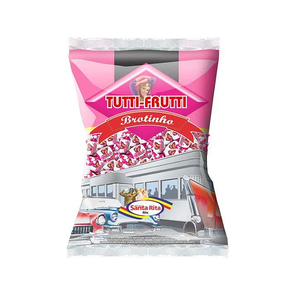BALA SANTA RITA 600G BROTINHO TUTTI-FRUTTI
