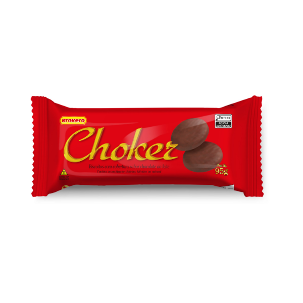 BISCOITO CHOKER 95G CHOCOLATE