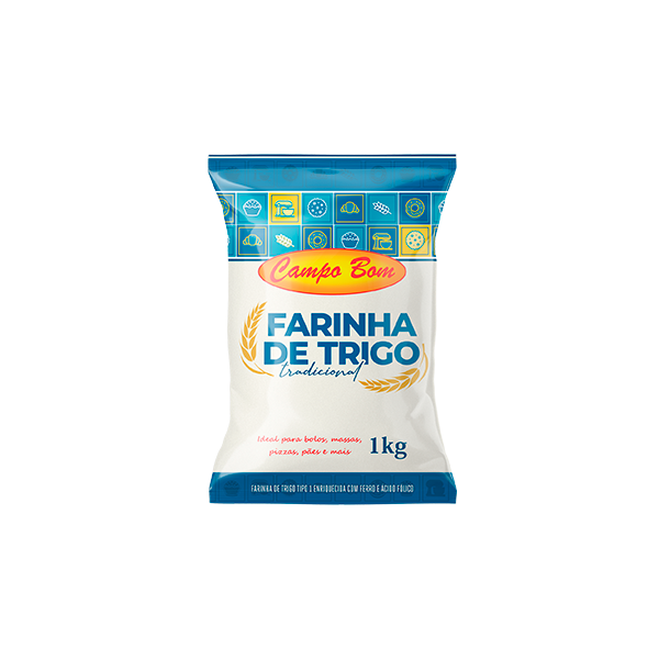 FARINHA DE TRIGO CAMPO BOM 1KG TRADICIONAL