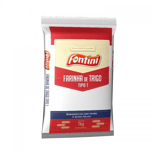 FARINHA DE TRIGO FONTINI 1KG S/F