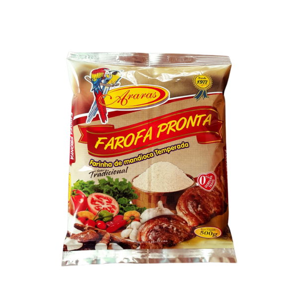 FAROFA PRONTA ARARAS 500G MANDIOCA