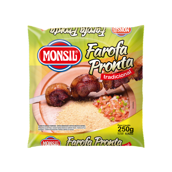 FAROFA PRONTA MONSIL 250G TRADICIONAL