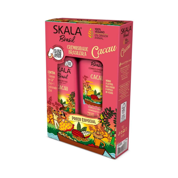 KIT SKALA SHAMPOO+CONDICIONADOR 325ML CACAU