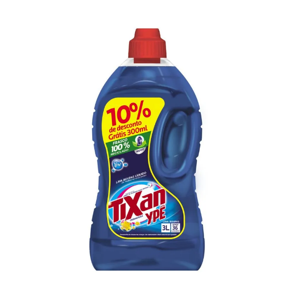 LAVA ROUPA TIXAN YPE 3L PRIMAVERA 10% DESCONTO