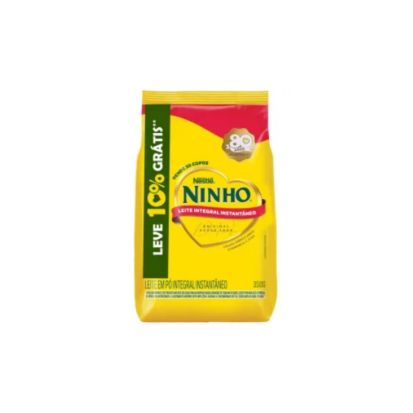LEITE PO NINHO 350G  INTEGRAL INSTANTANEO SACHE 10%GRATIS