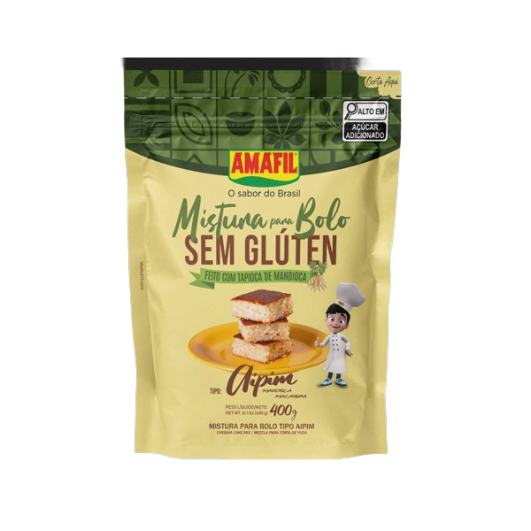 MISTURA BOLO AMAFIL 400G AIPIM SEM GLUTEN