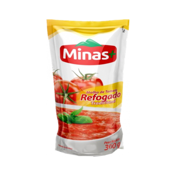 MOLHO DE TOMATE MINAS MAIS 300G REFOGADO