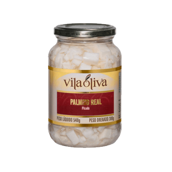 PALMITO PALMEIRA REAL VILA OLIVA 300G PICADO VIDRO