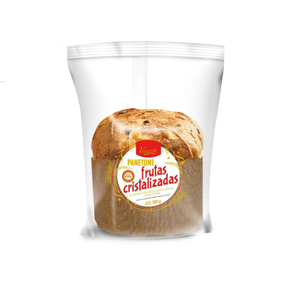 PANETONE VENEZA 300G FRUTAS CRISTALIZADAS SACHE