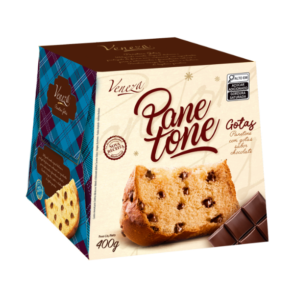 PANETONE VENEZA 400G GOTAS CHOCOLATE