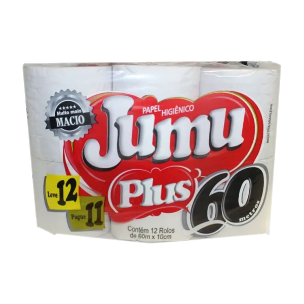 PAPEL HIGIENICO JUMU PLUS 60M 16 ROLOS