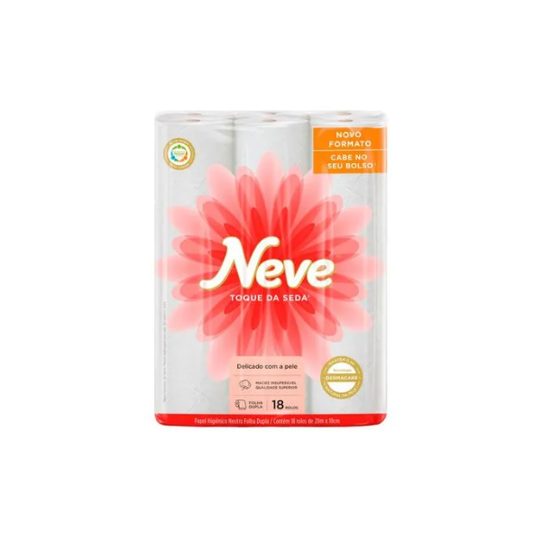 PAPEL HIGIENICO NEVE 20M 18UN TOQUE DA SEDA