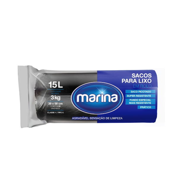 SACO P/ LIXO MARINA 15L 10UN