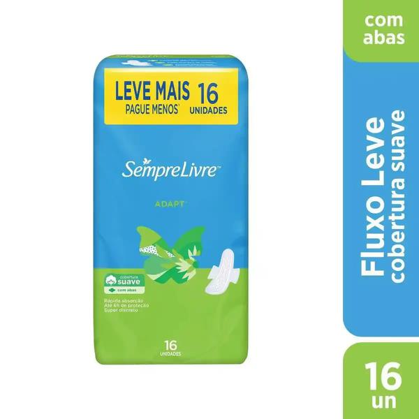 ABSORVENTE SEMPRE LIVRE ADAPT COM ABAS S