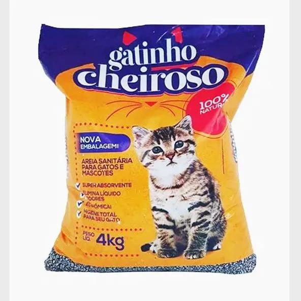 AREIA P/ GATO GATINHO CHEIROSO 4KG