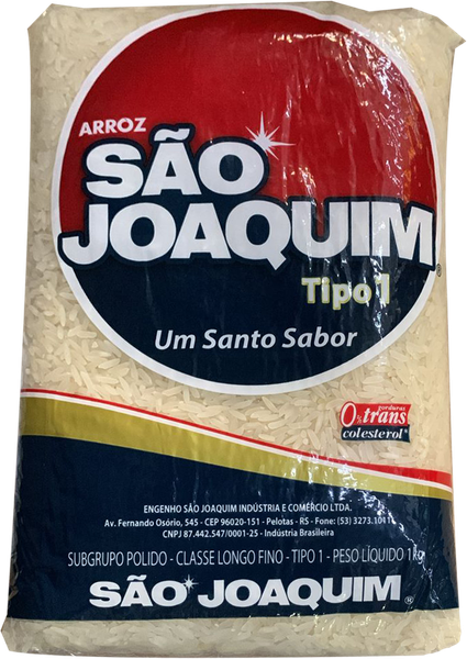 ARROZ SAO JOAQUIM BRANCO TIPO1 1KG