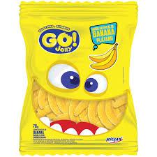 BALA GELATINA GO JELLY BANANA 12X70G