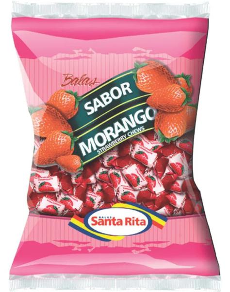 BALA MORANGO SANTA RITA 600G