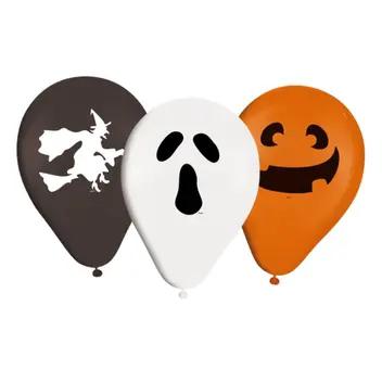 BALAO LATEX REDONDO HALLOWEEN 9 POL 25UN