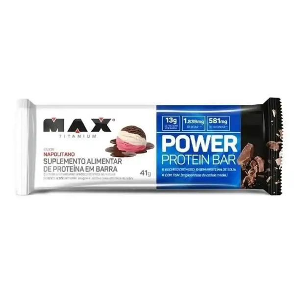 BARRA DE PROTEINA MAX TITANIUM NAPOLITANO 41G
