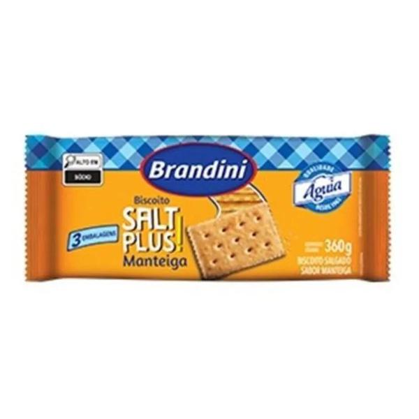 BISC SALT PLUS  BRANDINI MANTEIGA 360G