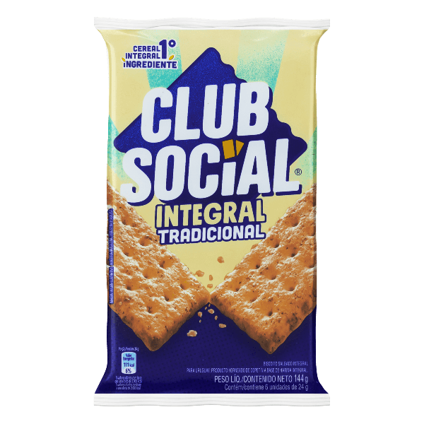 BISCOITO CLUB SOCIAL INTEGRAL TRADICIONA