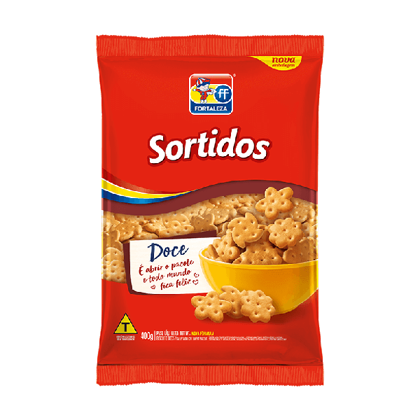BISCOITO FORTALEZA SORTIDO 400G