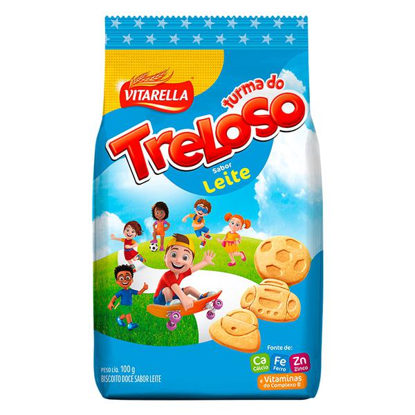 BISCOITO TURMA DO TRELOSO SABOR LEITE 100G