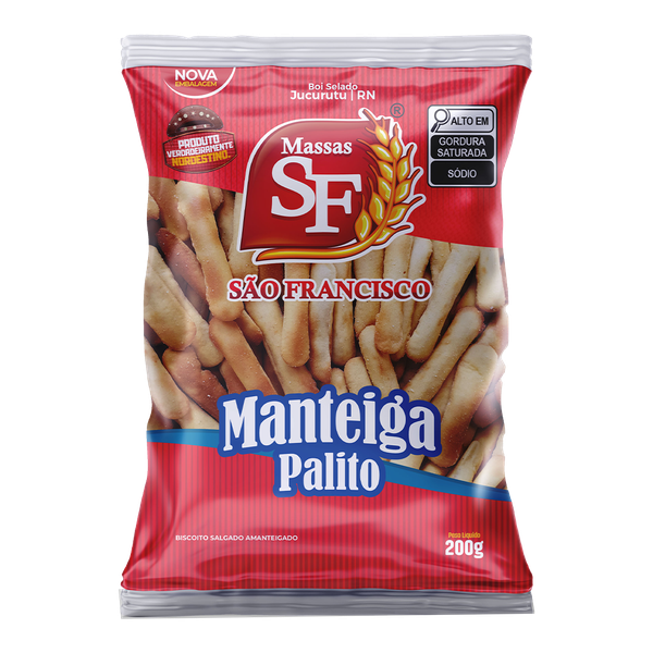 BOLACHA MANTEIGA PALITO SAO FRANCISCO 20