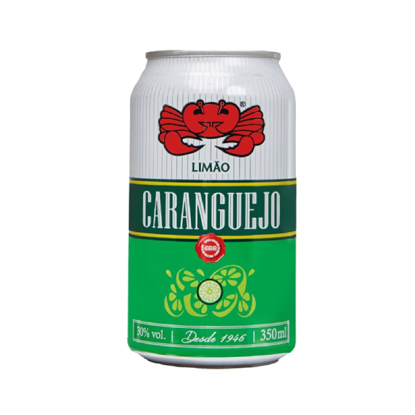 CACHACA CARANGUEJO LATA LIMAO 350ML