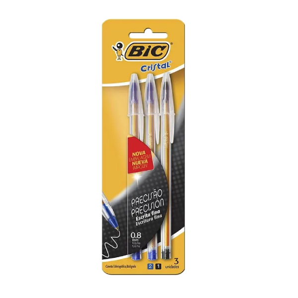 CANETA ESFEROGRAFICA PRECISAO BIC DE 3UN