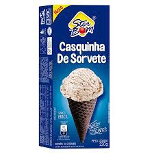 CASQUINHAS SORVETE STER BOM BLACK 220G