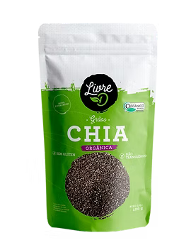CHIA PRETA EM GRAOS LIVRE D 150G