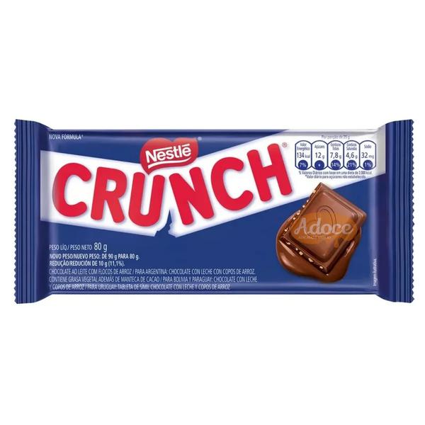 CHOCOLATE BARRA NESTLE CRUNCH CHOCOL 80G