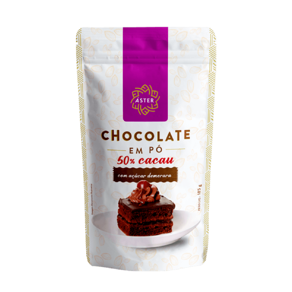 CHOCOLATE EM PO 50% CACAU ASTER 185G