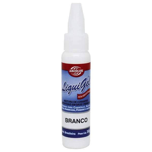 CORANTE LIQUIGEL 30G BRANCO ARCOLOR CX6