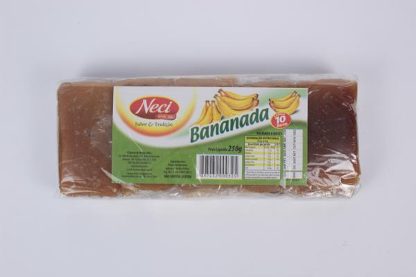 DOCE NECI EM BARRA BANANA 250G