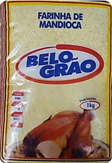 FARINHA D MANDIOCA AMARELA BELO GRAO 1KG